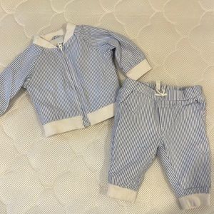 Janie and Jack Seersucker Suit 0-3mo